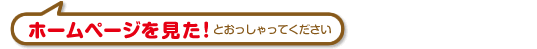 ホームページを見た！とおっしゃってください